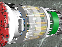 Цилиндр тоннелепроходческой машины с двойным проходческим