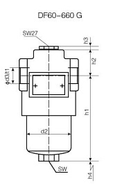 Фильтр масляный DF110 