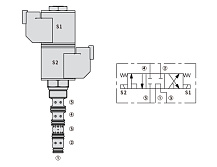 Электромагнитный распределительный клапан 35SD08-58C