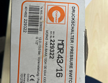реле давления MDR 43/16 арт. 229322