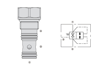 Логические клапаны 50LA10-S38
